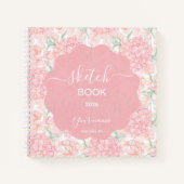 Carnet Rose pêche pastel (Devant)