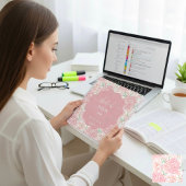 Carnet Rose pêche pastel