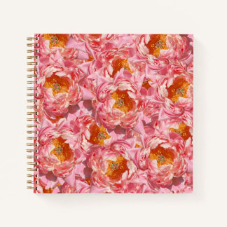 Carnet rose Peony