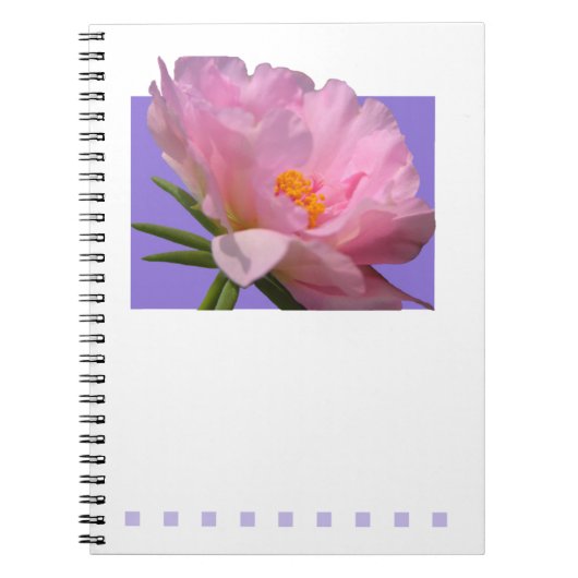 Carnet rose Peony (Devant)