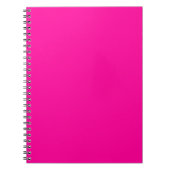 Carnet Rose perse solide rose profond (Devant)