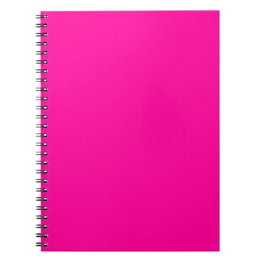 Carnet Rose perse solide rose profond (Devant)