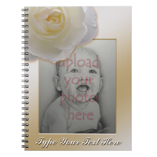 Carnet rose Personnaliser romantique Livre de rose (Devant)