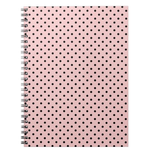 Carnet Rose, pois (Devant)