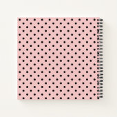 Carnet Rose, pois (Dos)