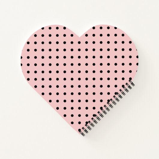 Carnet Rose, pois (Dos)