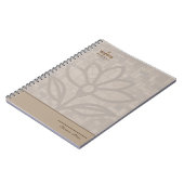 Carnet Rose poudré Simple Élégant (Côté gauche)