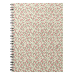 Carnet Rose Poussiéreuse et Sauge Utilitaire Florale Nost