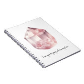 Carnet Rose Quartz Crystal Love Spell Magie (Côté Droit)