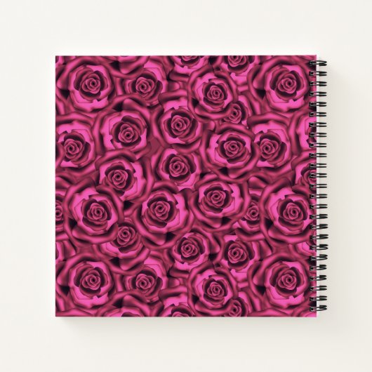 Carnet Rose rose (Dos)