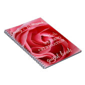 Carnet Rose rose 25e mariage Célébration personnalisée In (Côté Droit)