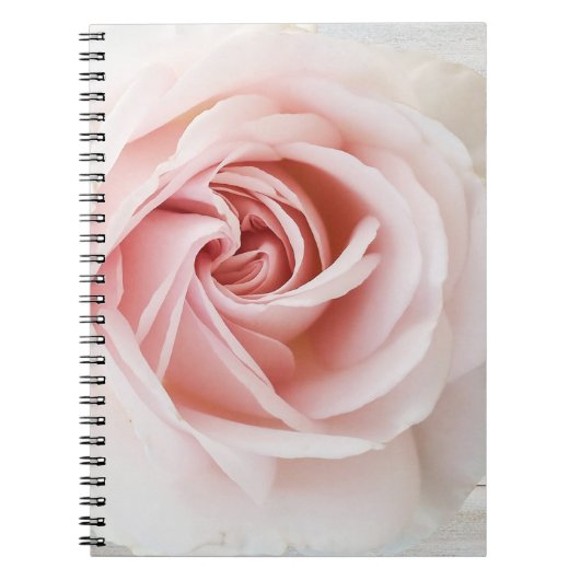 Carnet Rose rose et blanc Bois Chic Chic Farmhouse Glam (Devant)