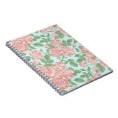 Carnet Rose rose Jardin Bouquet Motif (Côté Droit)