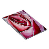 Carnet Rose Rose macro fleurs aquarelle art abstrait (Côté Droit)