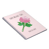 Carnet Rose Rose Merveilleuse (Côté Droit)