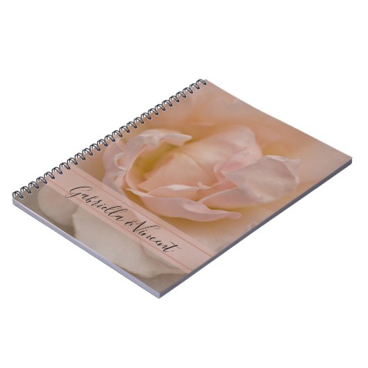 Carnet Rose rose pâle Mariage (Côté gauche)