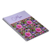 Carnet Rose rose Penunia Fleurs de marguerite Fête des mè (Côté Droit)