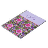 Carnet Rose rose Penunia Fleurs de marguerite Fête des mè (Côté gauche)