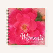 Carnet Rose rose rose aquarelle Carré souvenirs de grand- (Devant)