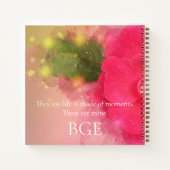 Carnet Rose rose rose aquarelle Carré souvenirs de grand- (Dos)