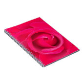 Carnet Rose rose rouge romantique (Côté Droit)