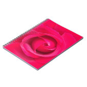 Carnet Rose rose rouge romantique (Côté gauche)