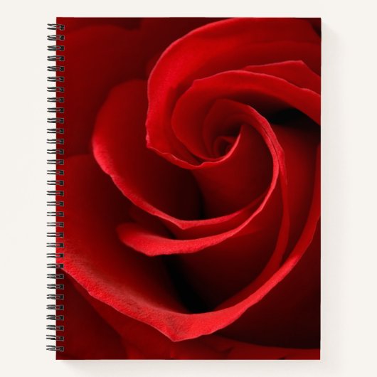 Carnet Rose rouge (Devant)