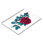Carnet Rose rouge (Côté gauche)