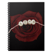 Carnet Rose rouge (Devant)