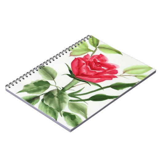 Carnet Rose rouge (Côté gauche)