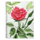 Carnet Rose rouge (Devant)
