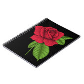 Carnet Rose rouge 2 (Côté gauche)