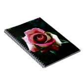 Carnet Rose rouge peinte à l'huile (Côté Droit)