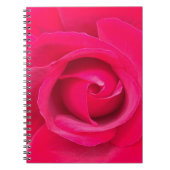 Carnet Rose rouge romantique (Devant)