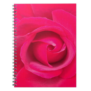 Carnet Rose rouge romantique