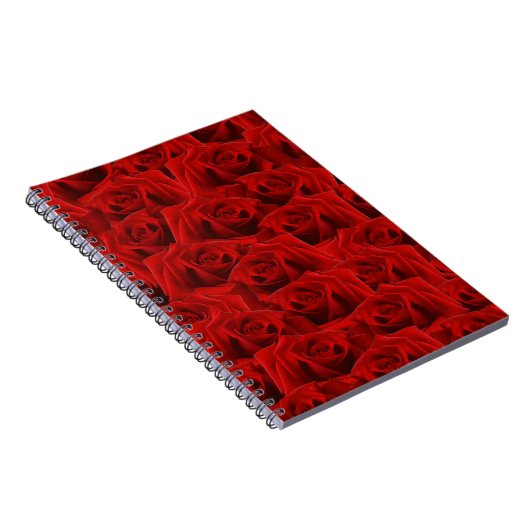 Carnet Rose rouge romantique (Côté Droit)