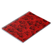 Carnet Rose rouge romantique (Côté gauche)