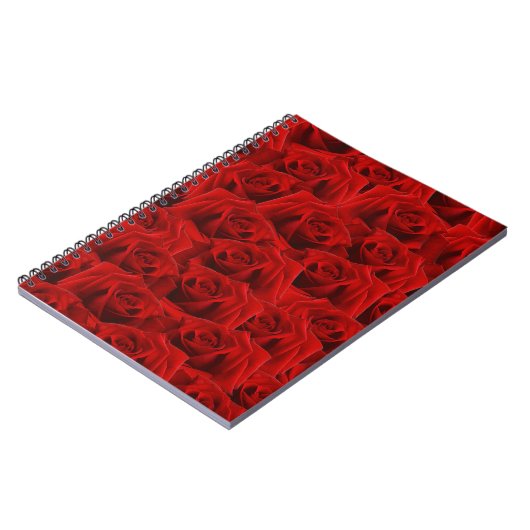 Carnet Rose rouge romantique (Côté gauche)