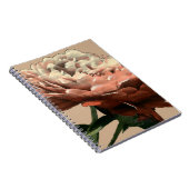 Carnet Rose rouge rubis aux accents blancs (Côté Droit)