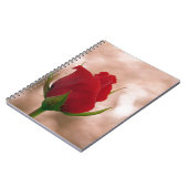 Carnet Rose rouge simple (Côté gauche)