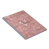 Carnet Rose sombre (Côté Droit)