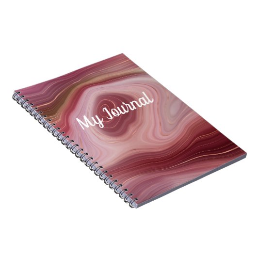 Carnet Rose Swirled (Côté Droit)