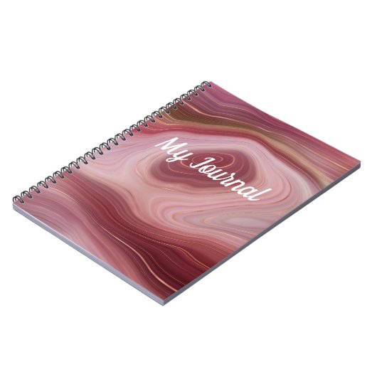 Carnet Rose Swirled (Côté gauche)