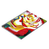 Carnet Rose thé aquarelle art original Fleur (Côté gauche)