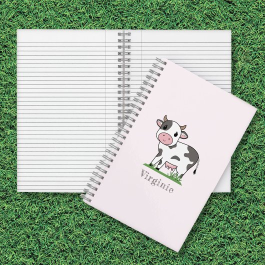 Carnet rose Vache mignon