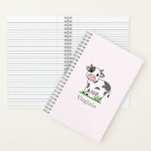 Carnet rose Vache mignon (À l'intérieur)