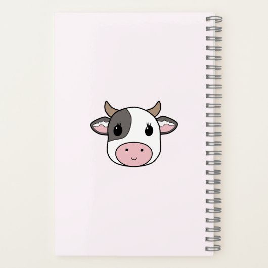 Carnet rose Vache mignon (Verso)