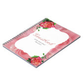 Carnet Rose victorien Dusty Floral Mariage (Côté gauche)