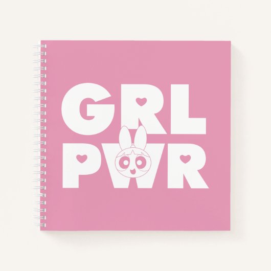 Carnet Rose vif: Girl Power (Devant)