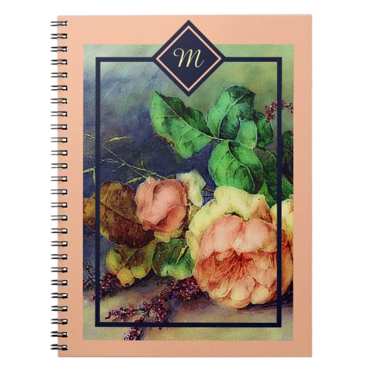 carnet rose vintage (Devant)